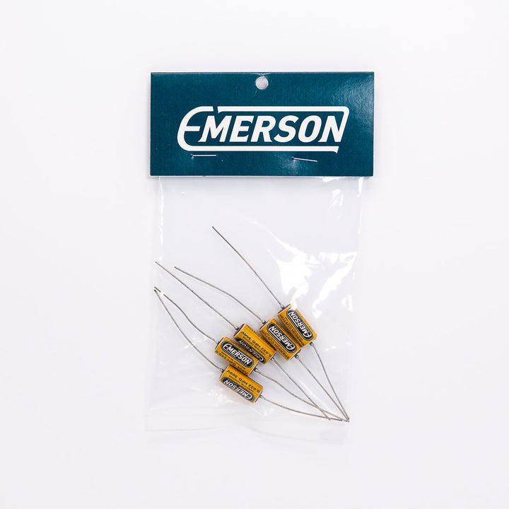 Allparts EP-4401-000  Emerson Custom Paper-in-Oil Capacitors - 0.022uf, Yellow & Cream - 5 Pack