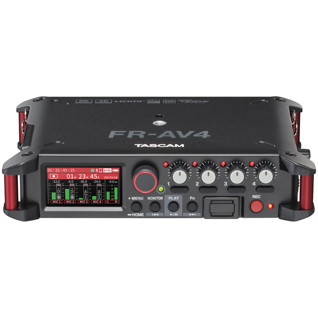 Tascam FR-AV4 32-Bit Float 4-ch Field Recorder with Mixer, Timecode Generator and HDMI Sync