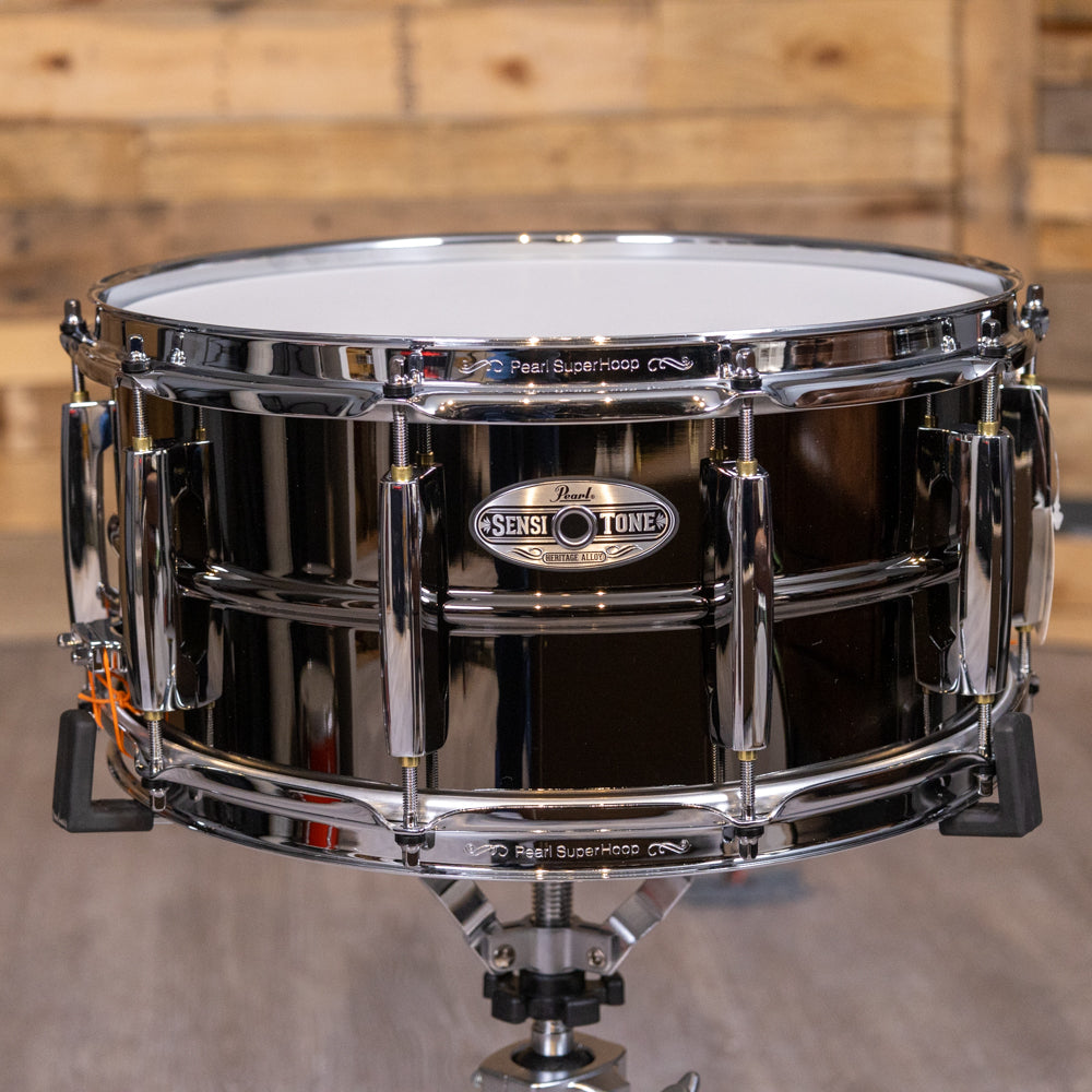 Pearl STH1465BR SensiTone 14”x6.5” Heritage Alloy Snare Drum - Black Nickel-over-Brass