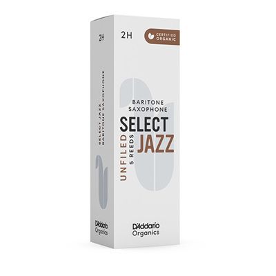D'Addario Woodwinds ORRS05BSX2H Select Jazz, Baritone Saxophone - Unfiled, 2H, Box Of 5