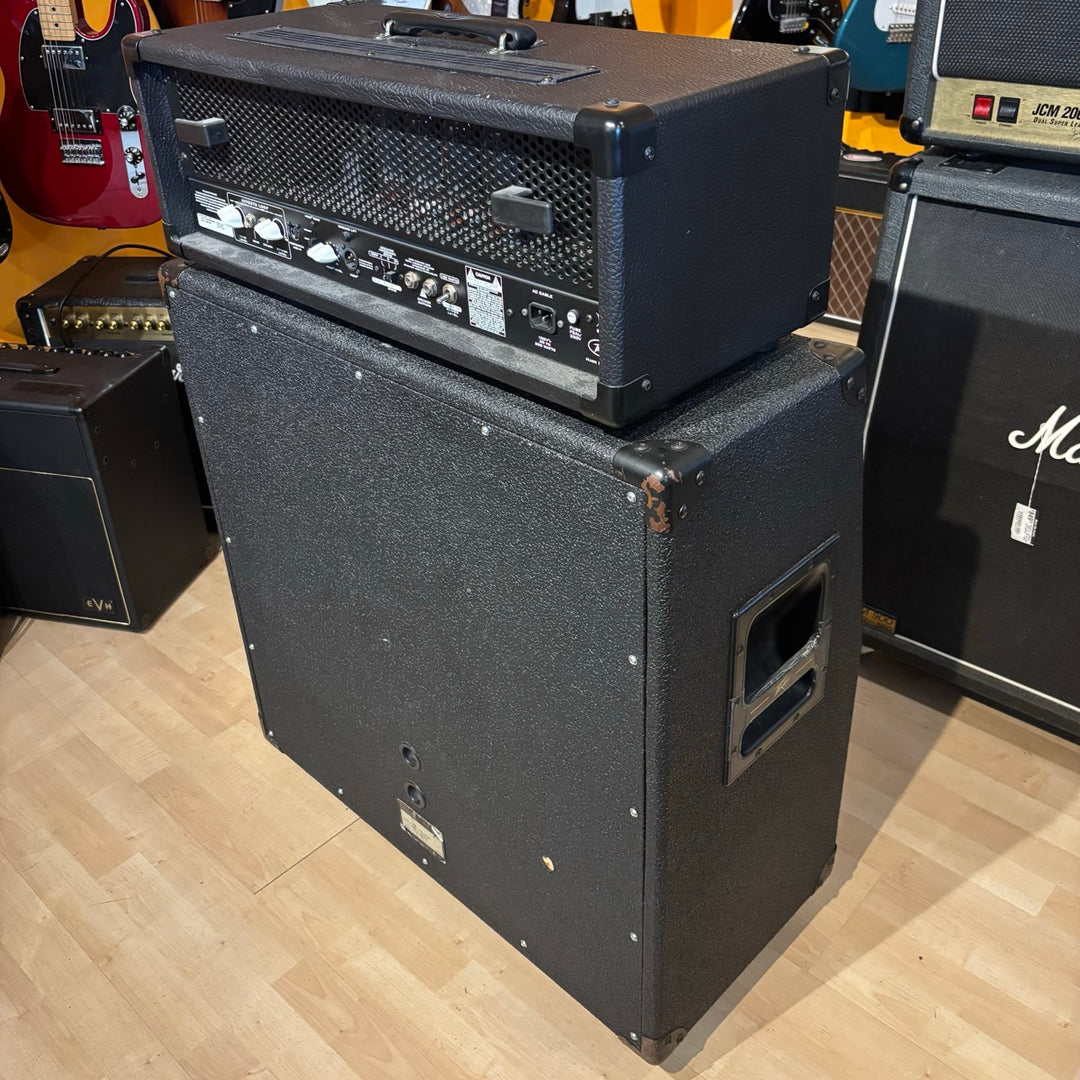 Peavey - USA Butcher 50-100 Watt Head & 90's VTM Butcher 412 w/ Foot Controller & 25' MIDI Cable - USED