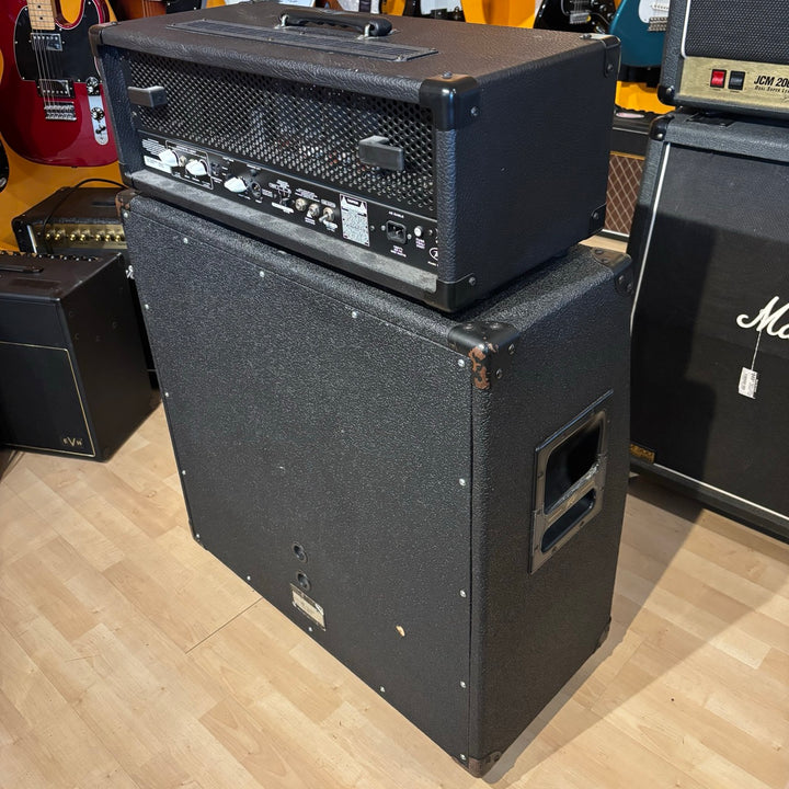 Peavey - USA Butcher 50-100 Watt Head & 90's VTM Butcher 412 w/ Foot Controller & 25' MIDI Cable - USED