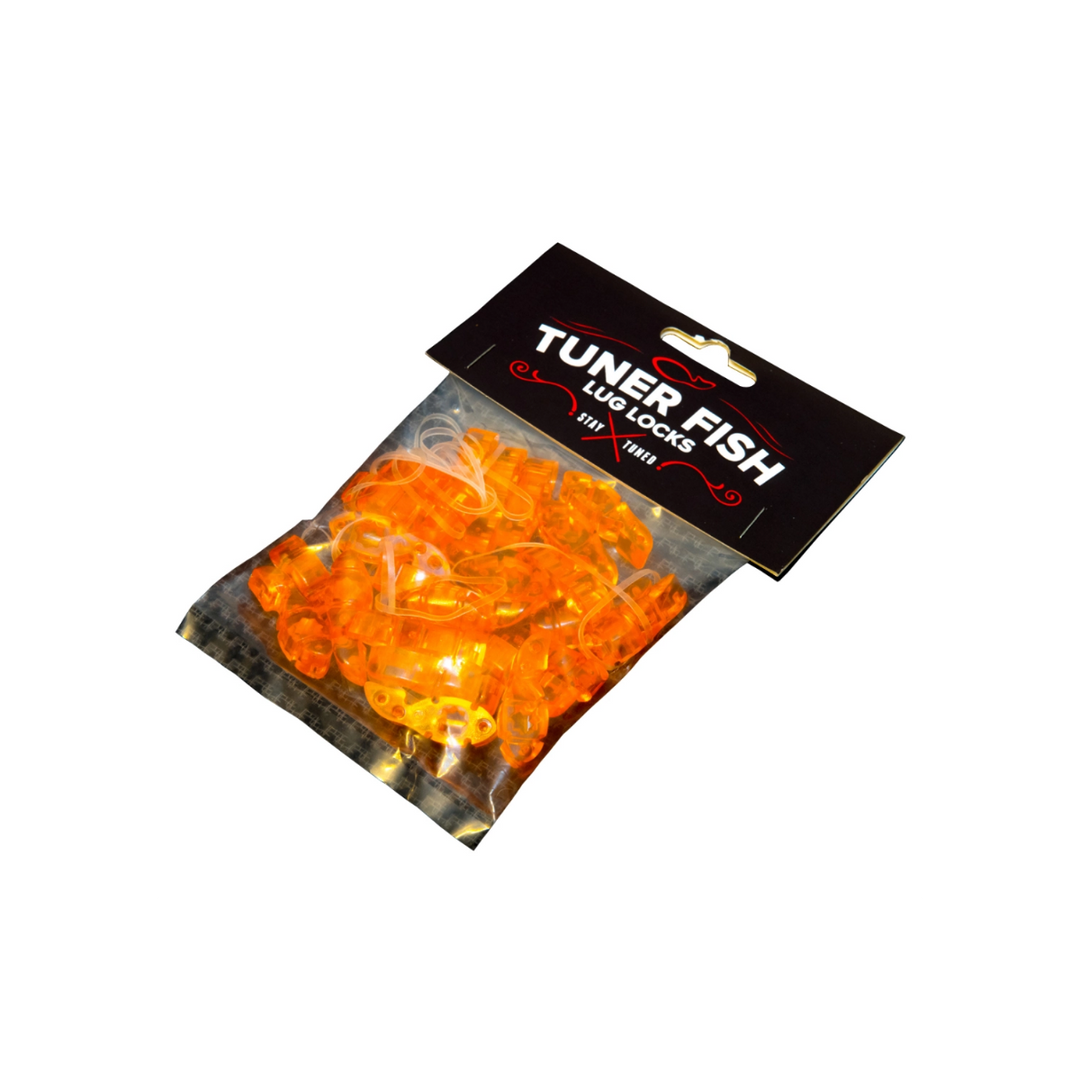 TFOR24- Tuner Fish Lug Locks- Orange 24 Pack