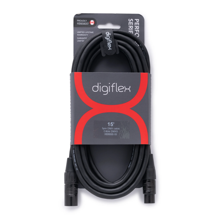 Digiflex HDMX5-75   75' Performance Series HiFlex DMX Cable 5 pin XLRM to XLRF