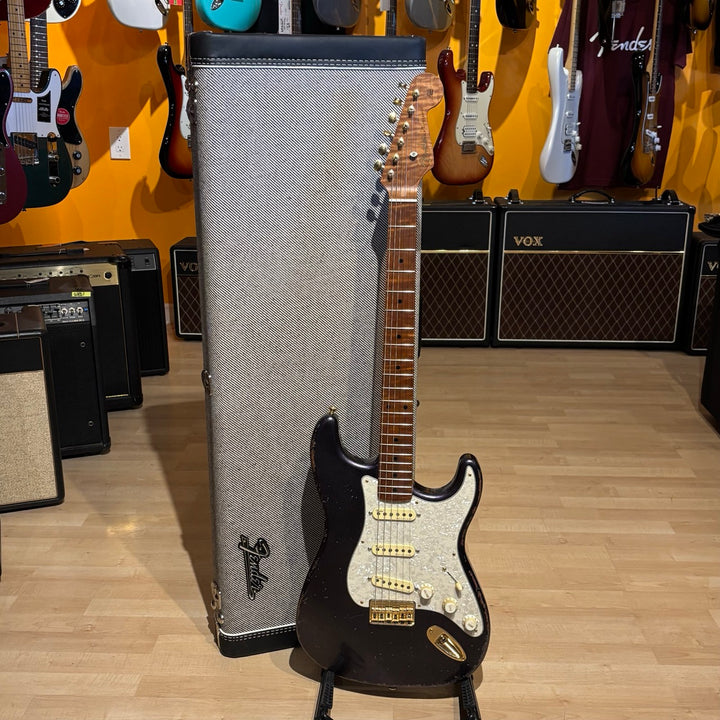 Parts-Caster Strat -  All Parts Neck- MJT Body - Fender N4 P'ups  w/ Fender G&G Black Tweed HD Case - USED