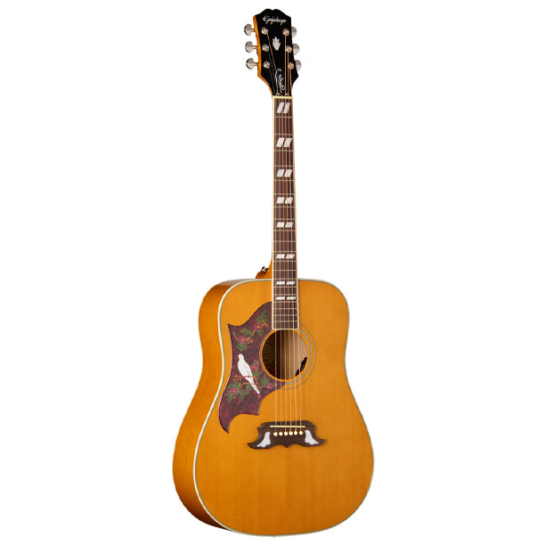 Epiphone Dove Studio Acoustic/Electric Guitar with Gigbag - Natural (Left Handed)