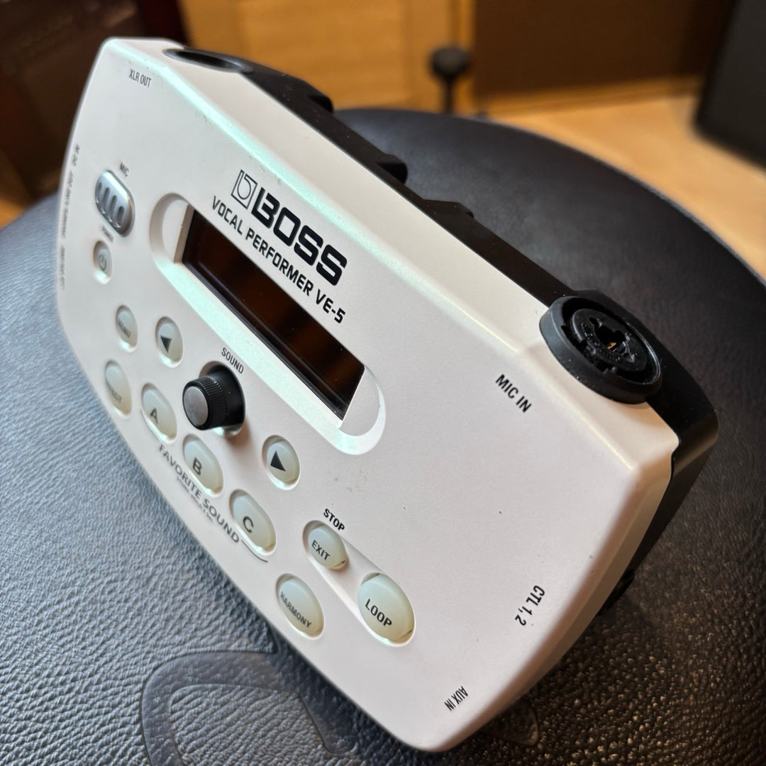 Boss - VE5 Vocal Performer Compact Voice Processor & Looper ( White-No Box ) - USED