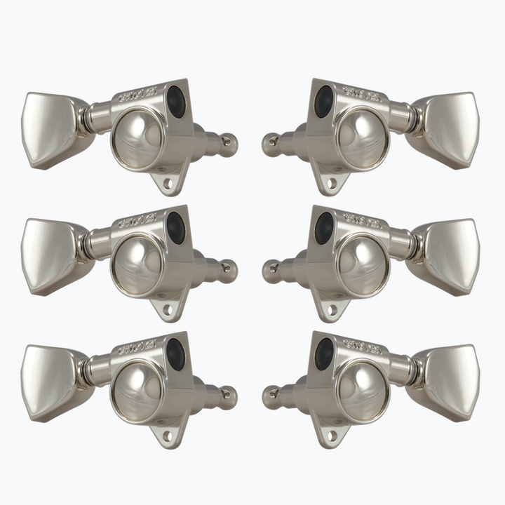 Allparts TK-7901 Grover® 102 Series 3x3 Rotomatic Tuners with Keystone Buttons Nickel 102NKM