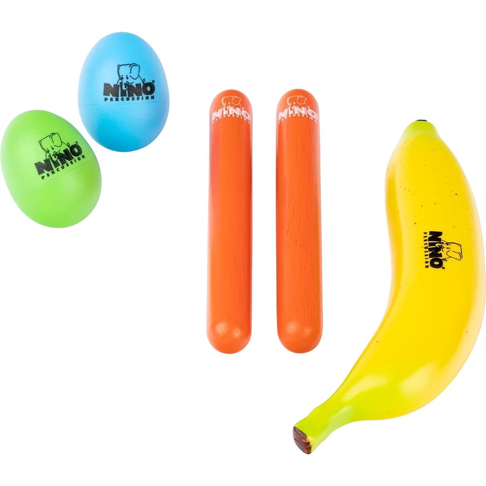 Nino Percussion 4-Piece Kids Mixed Rhythm Set
