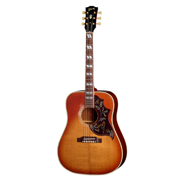 Gibson Custom Shop 1960 Hummingbird Heavy Aged Acoustic Guitar with Hardshell Case - Washed Cherry Sunburst