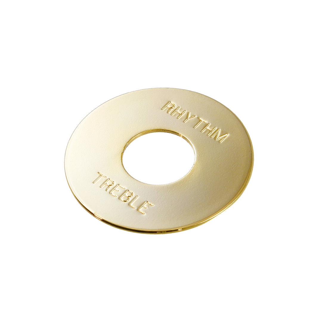 Allparts AP-0663 Rhythm and Treble Switch Ring Gold metal