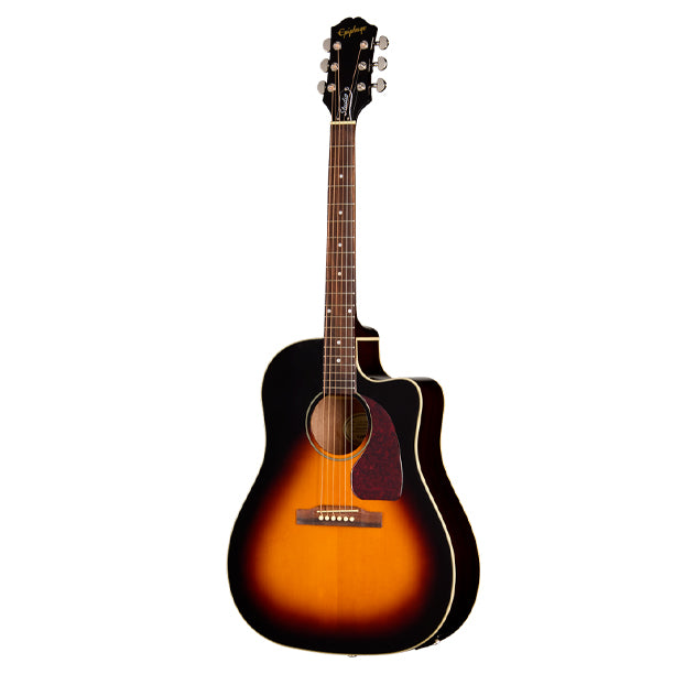 Epiphone J-45 Studio EC Acoustic/Electric Guitar with Gigbag - Vintage Sunburst