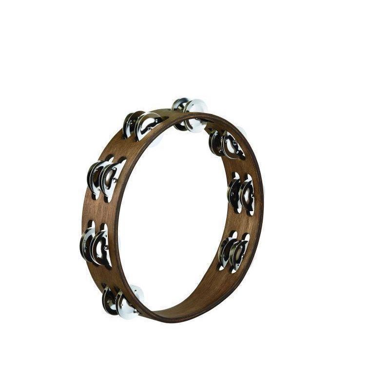 Meinl Traditional Double Row 10 inch Tambourine - Stainless Steel Jingles