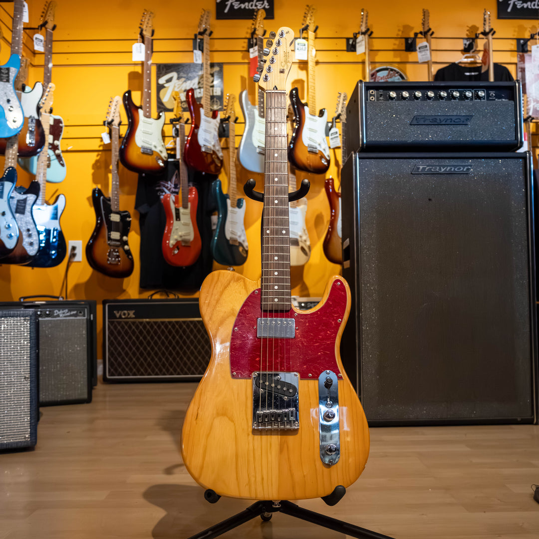 Squier- Pro Tone Series - Natural Ash Telecaster w/ Fender Econo Bag - (1996) - USED Electric Guitar