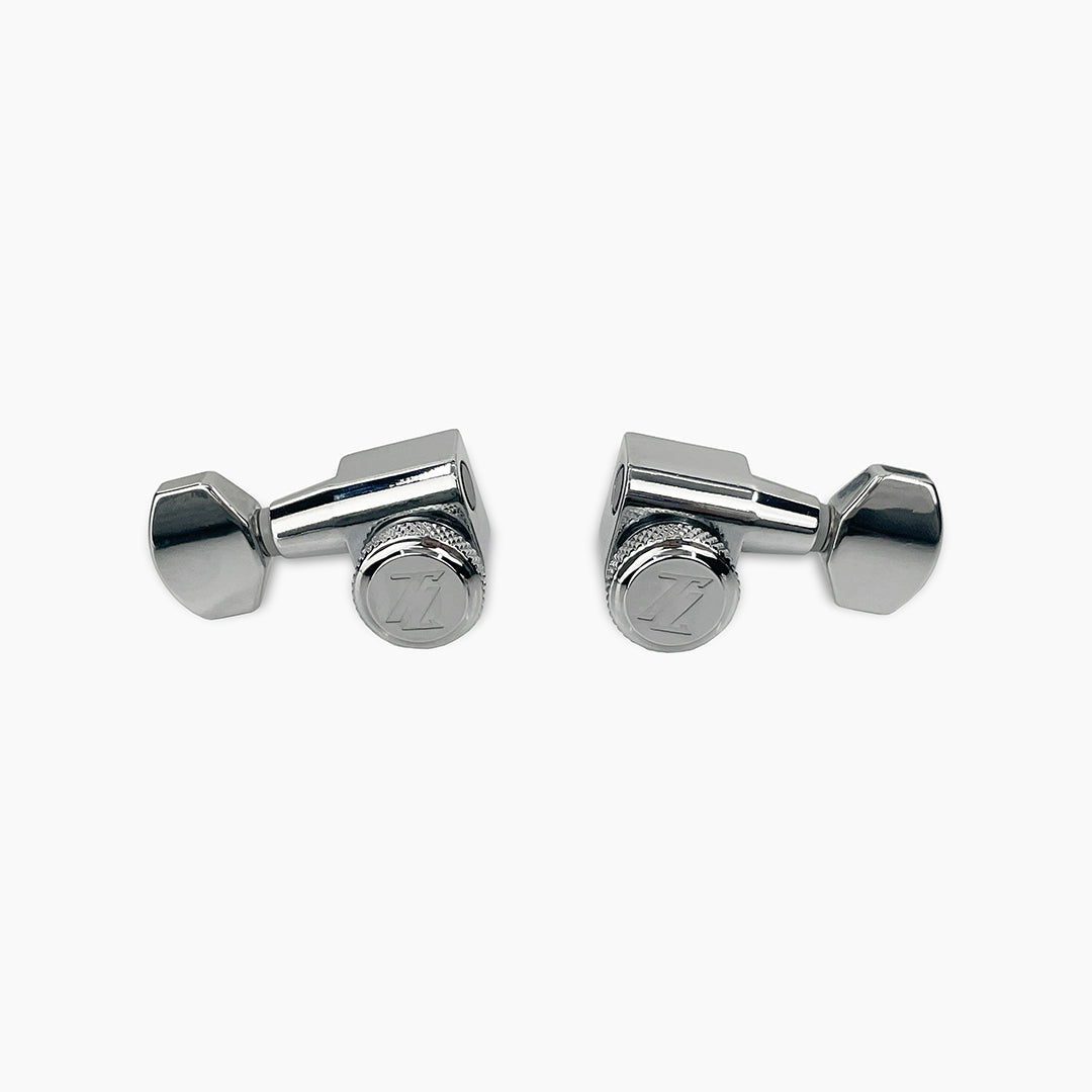 Allparts TK-7108-010 True-Lok Mid-Size Locking Tuners - 3x3, Single Pin, Chrome