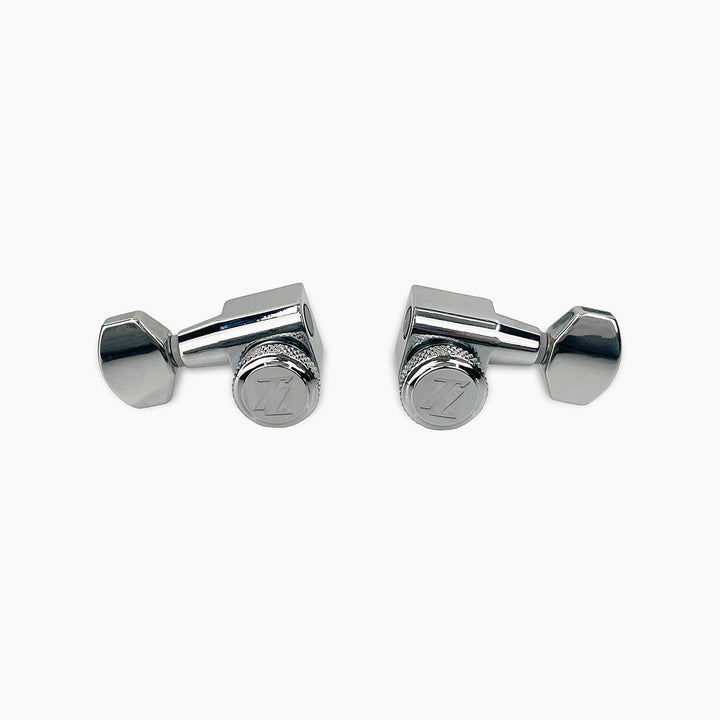Allparts TK-7108-010 True-Lok Mid-Size Locking Tuners - 3x3, Single Pin, Chrome