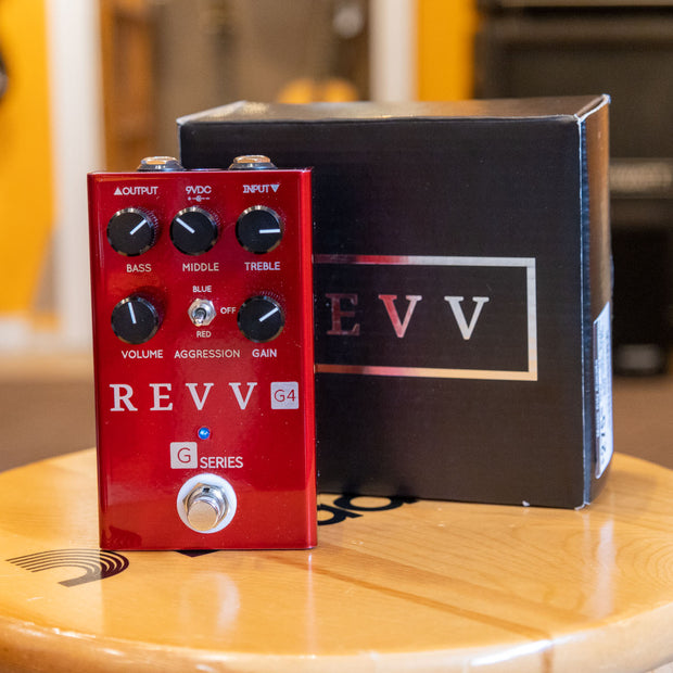 REVV  - G4 "Overdrive - Distortion" Pedal (Red)  w/Factory Box - Used