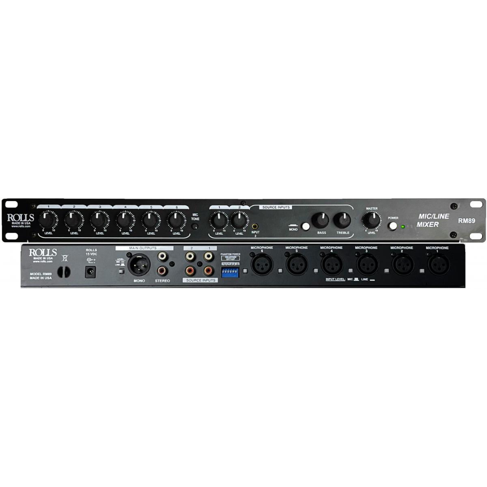 Rolls RM89 8 CH Mic/Line Mixer