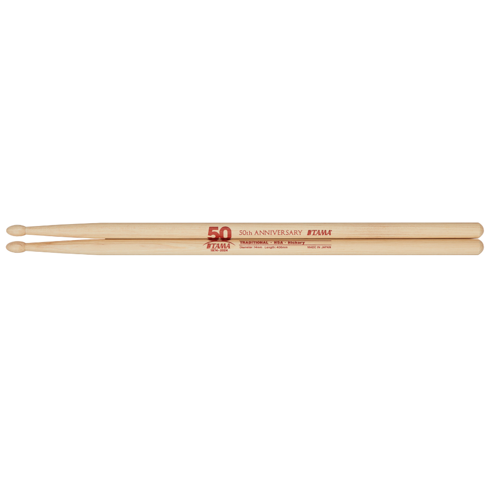 Tama 50th Anniversary Limited Edition Hickory Drumsticks (5A)