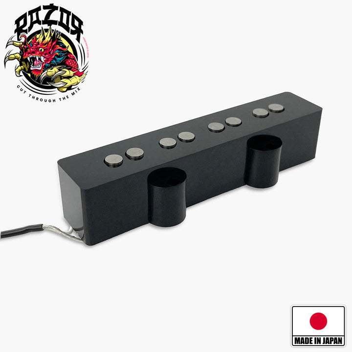 Allparts RZR-10129 Razor® Mangetsu Full Moon Neck Pickup for Jazz Bass® - Black
