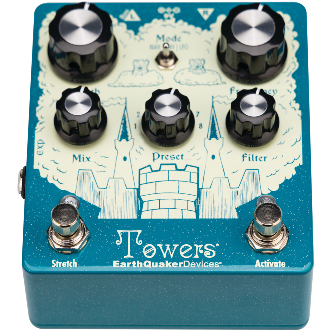 Earthquaker Devices Towers Soundscape Generator Stereo Reverberant Filter Pedal