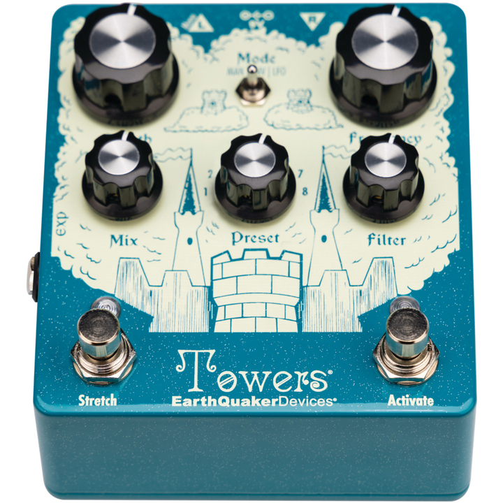 Earthquaker Devices Towers Soundscape Generator Stereo Reverberant Filter Pedal