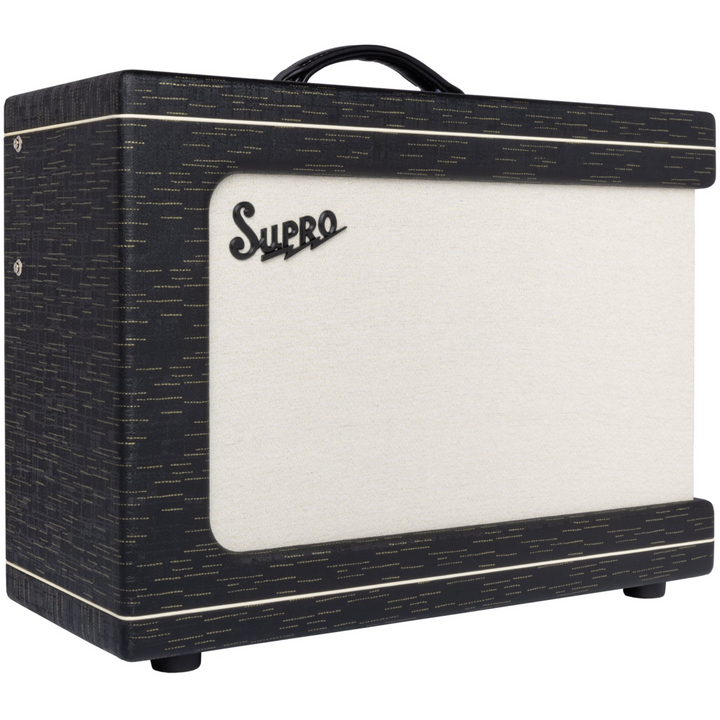 Supro 1630RCBLK Ambassador Custom 2 x 10-inch 50-watt Tube Combo Amplifier - Black