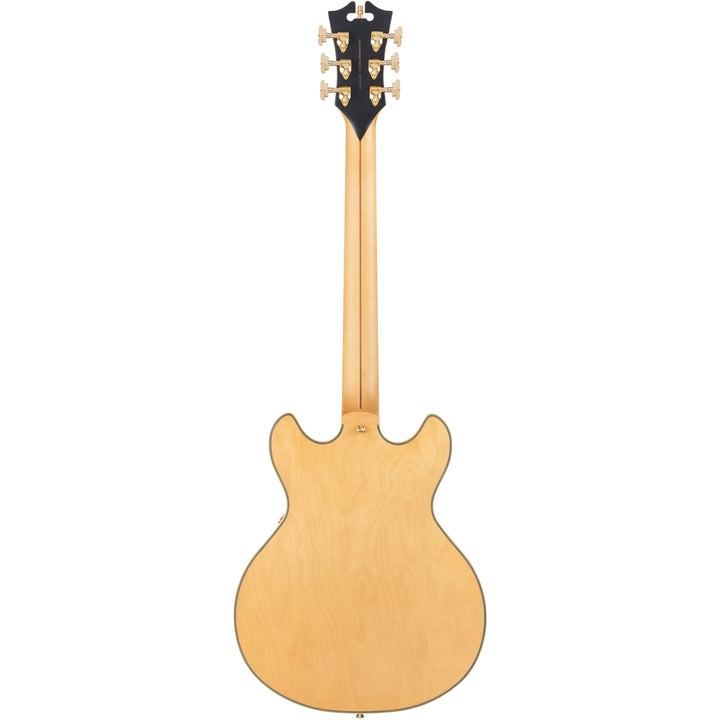 D'Angelico DADMINIDCSHNGS Mini Double Cutaway w/ stop-bar tailpiece Includes Deluxe Hardshell Case - Satin Honey