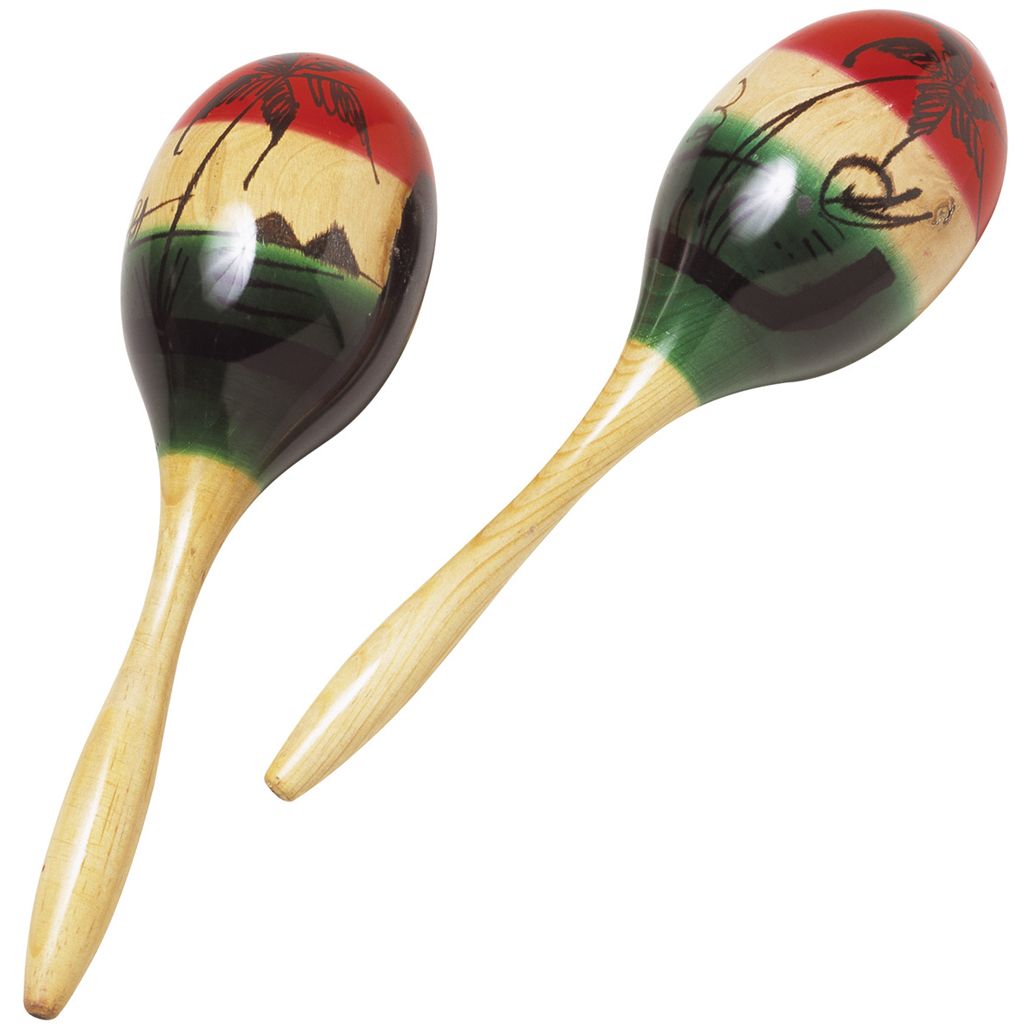 Hohner S310 Wood Maracas Tri Colours