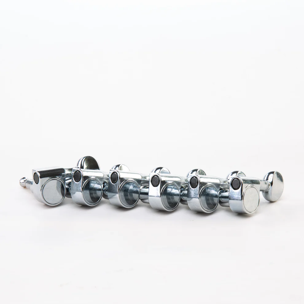 Allparts TK-7124-010 True Tune Modern Style 2-Pin Tuners, Chrome