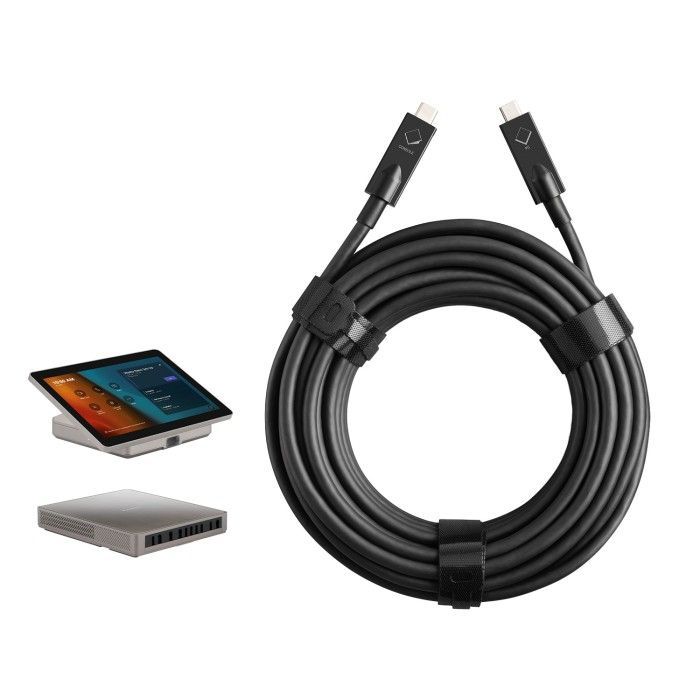 ViewSonic MCB-RS-C10  USB Type-C Active Optical Cable, 10m, 30W PD, Video/Data for TRS10 / TRS10-UB, Black