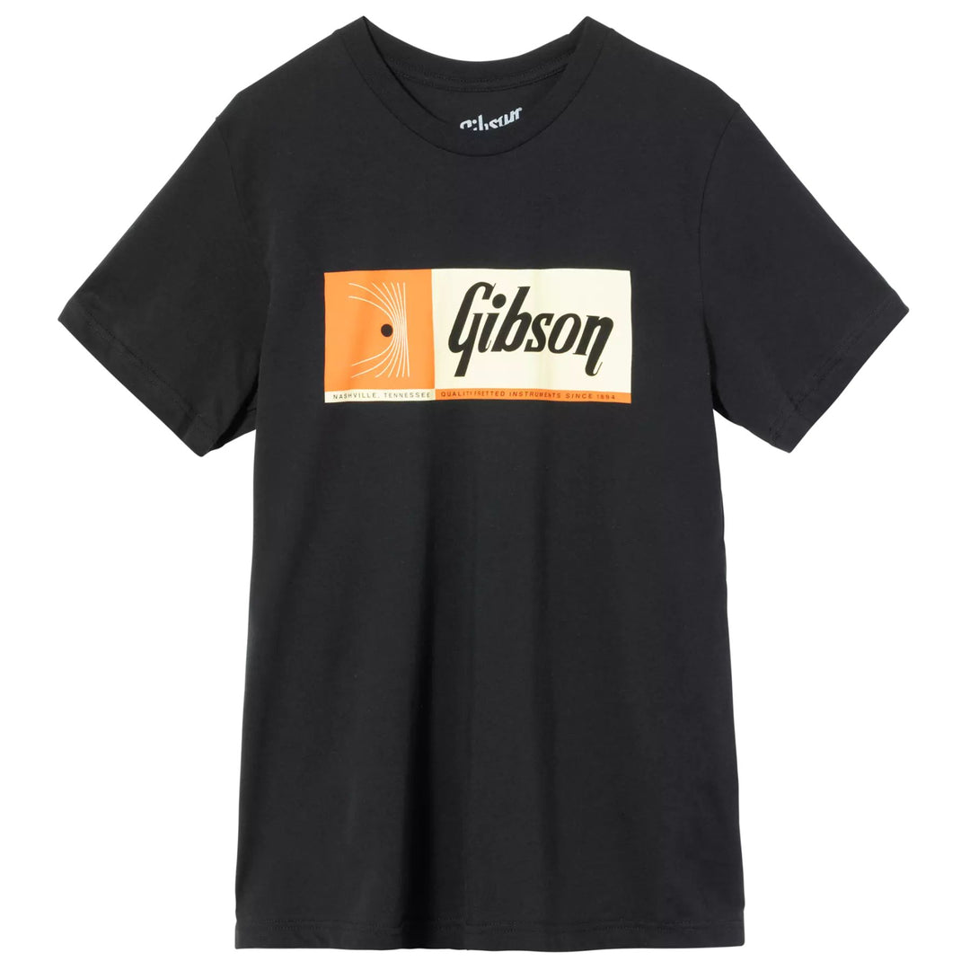 Gibson Quality Fretted Instruments Vintage Black Tee - MD