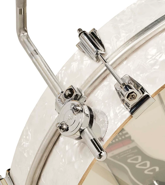 DW Performance Series Low Pro 4-Piece Shell Pack Finish Ply Drum Set (3x10, 3x13, 3x20 w/ 3x12 Snare) - White Marine