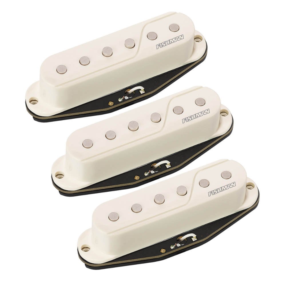 Fishman PRF-SS6-GKW Fluence Greg Koch Signature Series Single Width Pickup Set  - White