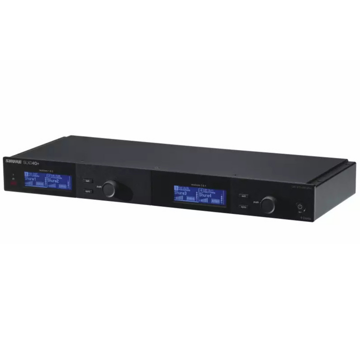 Shure  SLXD4QDAN+ Quad-Channel Digital Wireless Receiver with Dante (G57: 460 to 608 MHz)