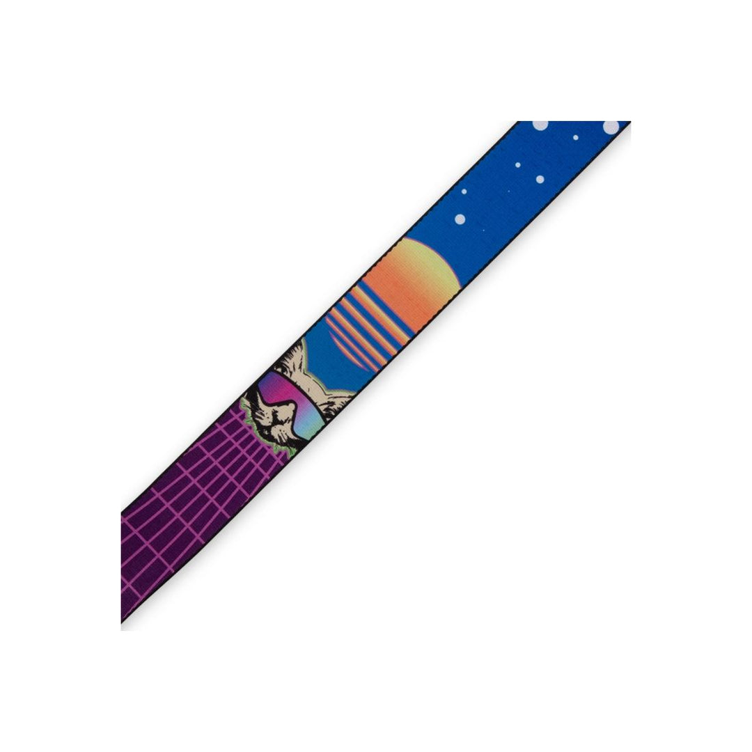 Levy's 2” Polyester Guitar Strap - Cyber Cat