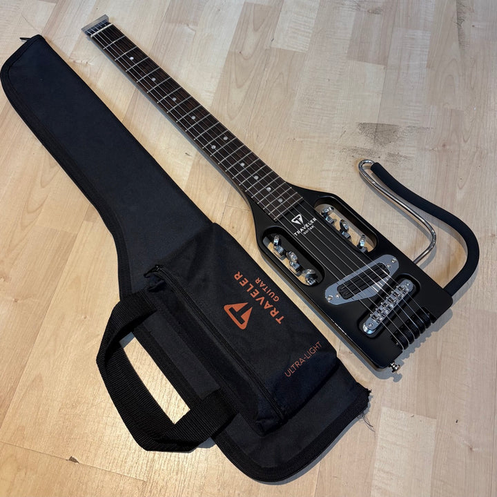 Traveler Guitar - Ultra Light Electric GTR (Black) w/ Gig Bag - USED