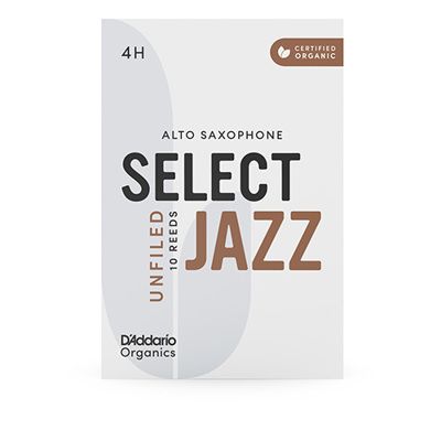 D'Addario Woodwinds ORRS10ASX4H Select Jazz, Alto Saxophone - Unfiled, 4H, Box Of 10