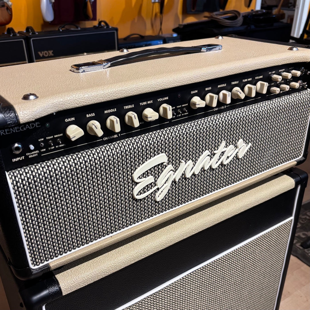 Egnater - Renegade 65 Head w/ Cover & Foot Controller & Matching Derek Bell Made 112 Celestion NEO Loaded Cabinet - USED