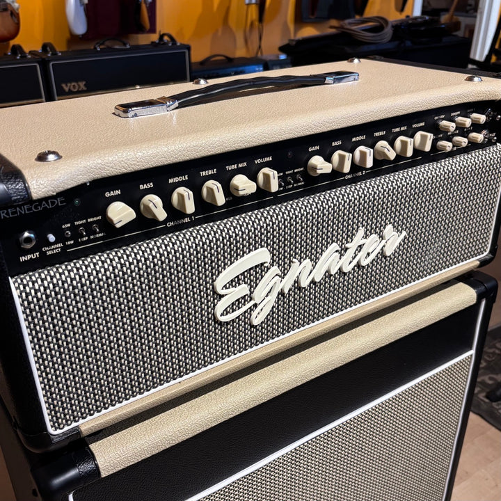 Egnater - Renegade 65 Head w/ Cover & Foot Controller & Matching Derek Bell Made 112 Celestion NEO Loaded Cabinet - USED