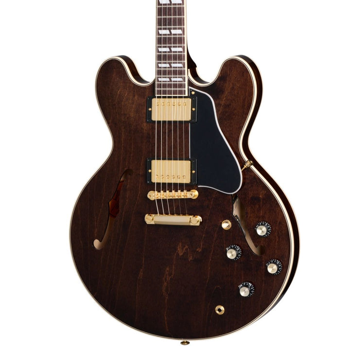 Gibson ES-345 with Gold Hardware Electric Guitar with Case - Dark Walnut