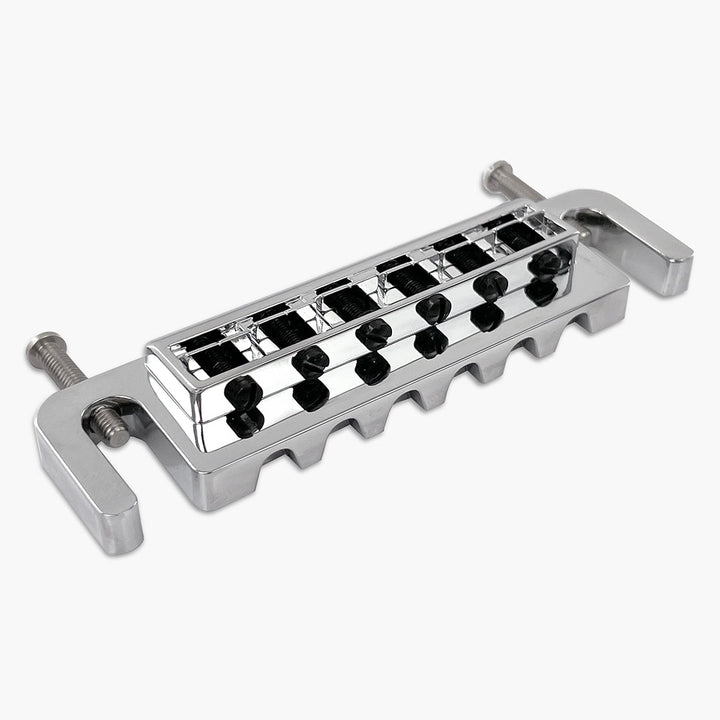 Allparts GB-3347-M10 Leo Quan® Badass Wraparound™ Guitar Bridge with Metric Locking Studs - Chrome