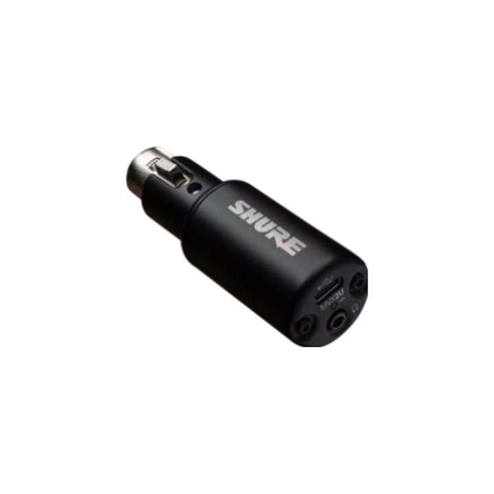 Shure MVX2UG2 Single-Channel Digital Audio Interface XLR to USB - Black