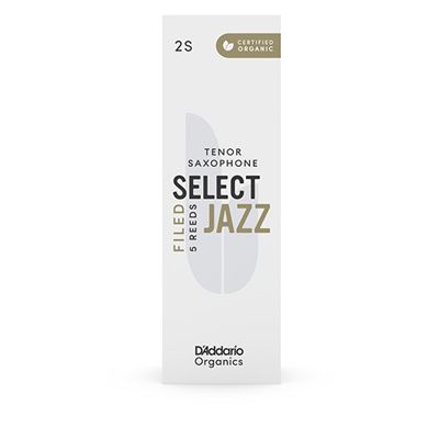 D'Addario Woodwinds ORSF05TSX2S Select Jazz, Tenor Saxophone - Filed, 2S, Box Of 5