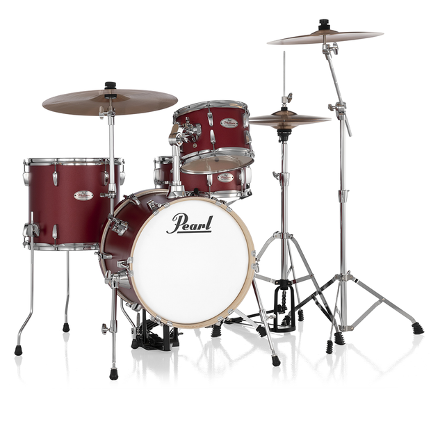 Pearl MDT564C Midtown 4-piece Kit w/ Hardware (no cymbals) - #747 Matte Red