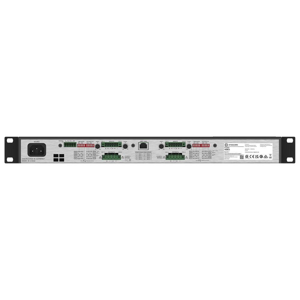 Dynacord V600:4 Multi-channel Commercial Power Amplifier