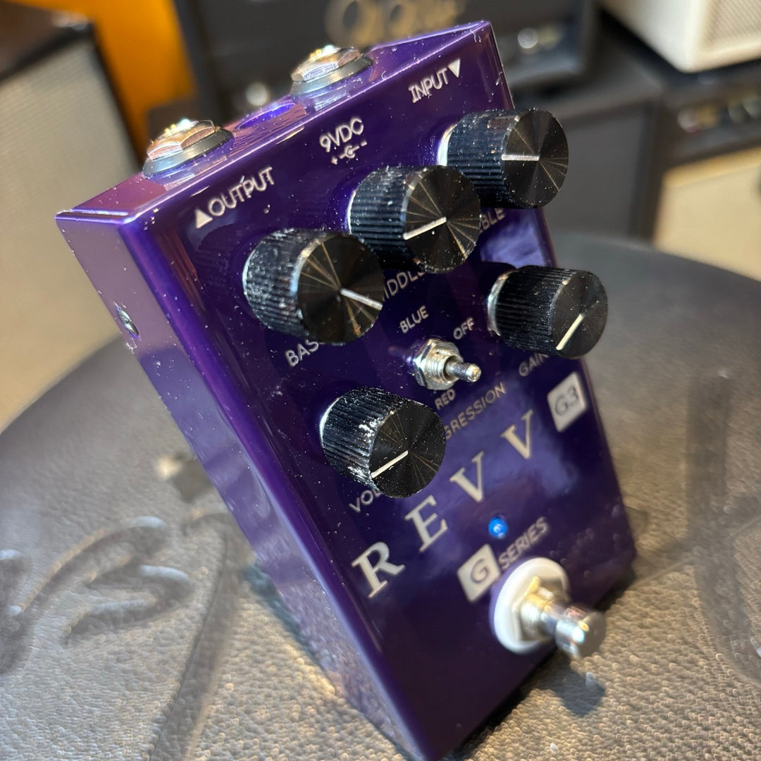 Revv - G3 Overdrive - Distortion w/ Box  (V1 - Purple) - USED