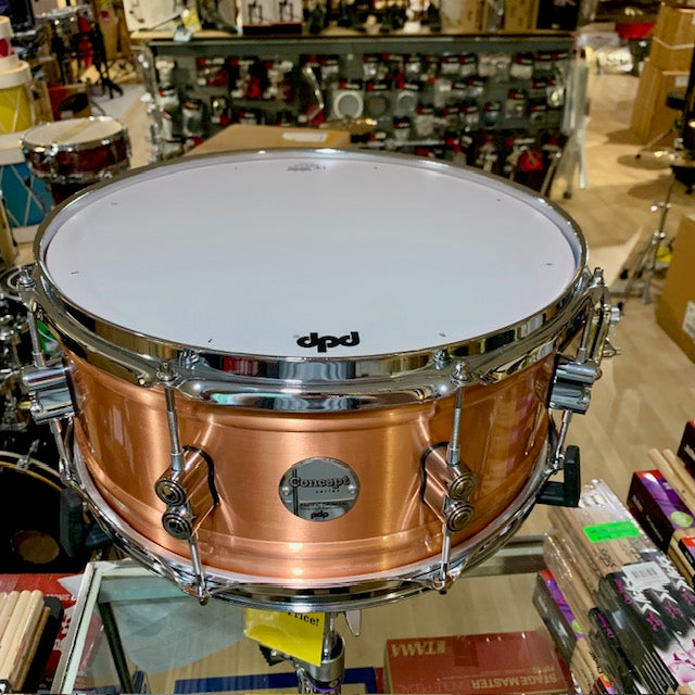 PDP PDSN6514NBCC Concept Series 6.5x14 1.2mm Snare Drum - Copper