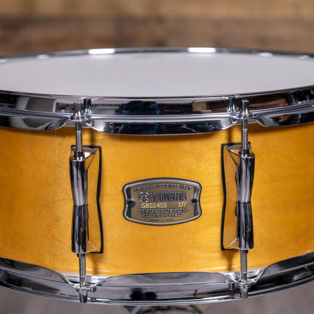 Yamaha SBS1455 Snare Drum Stage Custom Birch 14” x 5.5” - Natural Wood