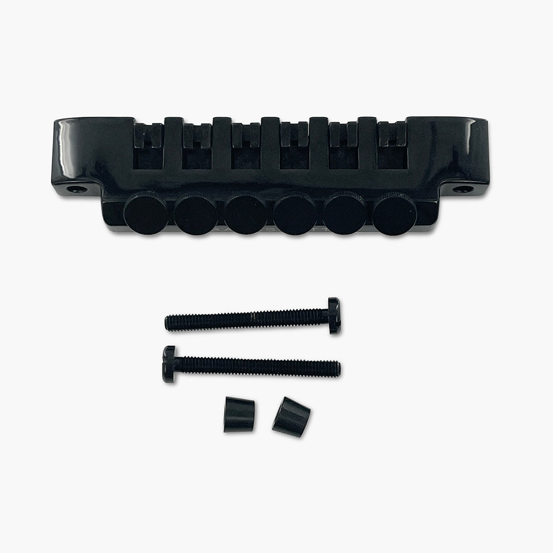 Allparts TP-3348-003 Leo Quan® Badass FTT™ Fine Tuner Tailpiece, Black